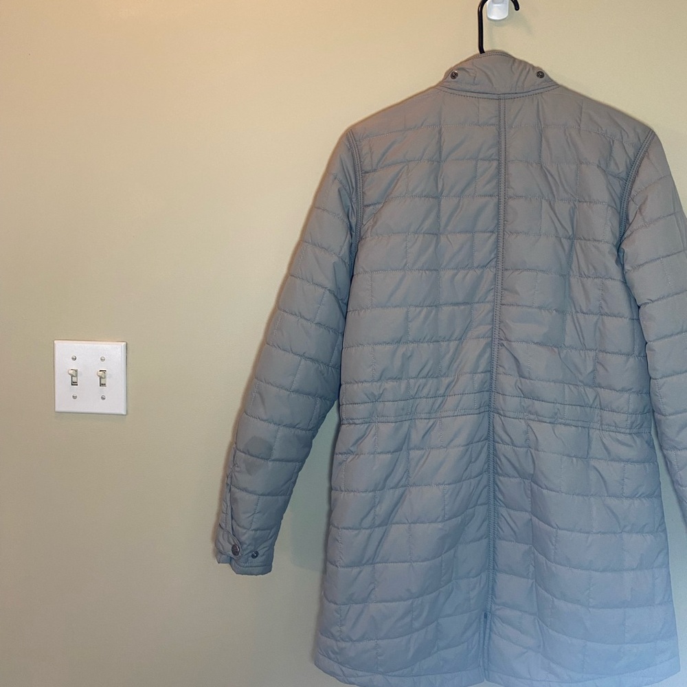 Carhartt Women’s Small 4/6 Amoret Puffer Style Gray Hooded Long Coat Good Cond - Picture 14 of 16